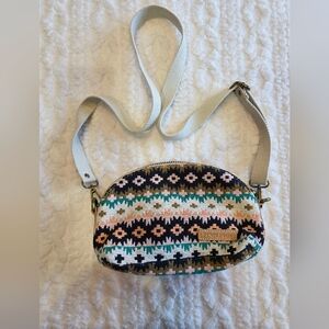 Pendleton Aztec Wool Crossbody Bag Boho Southwest Print